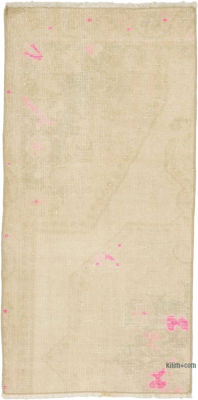 El Dokuma Vintage Halı - 60 cm x 119 cm - K0076197
