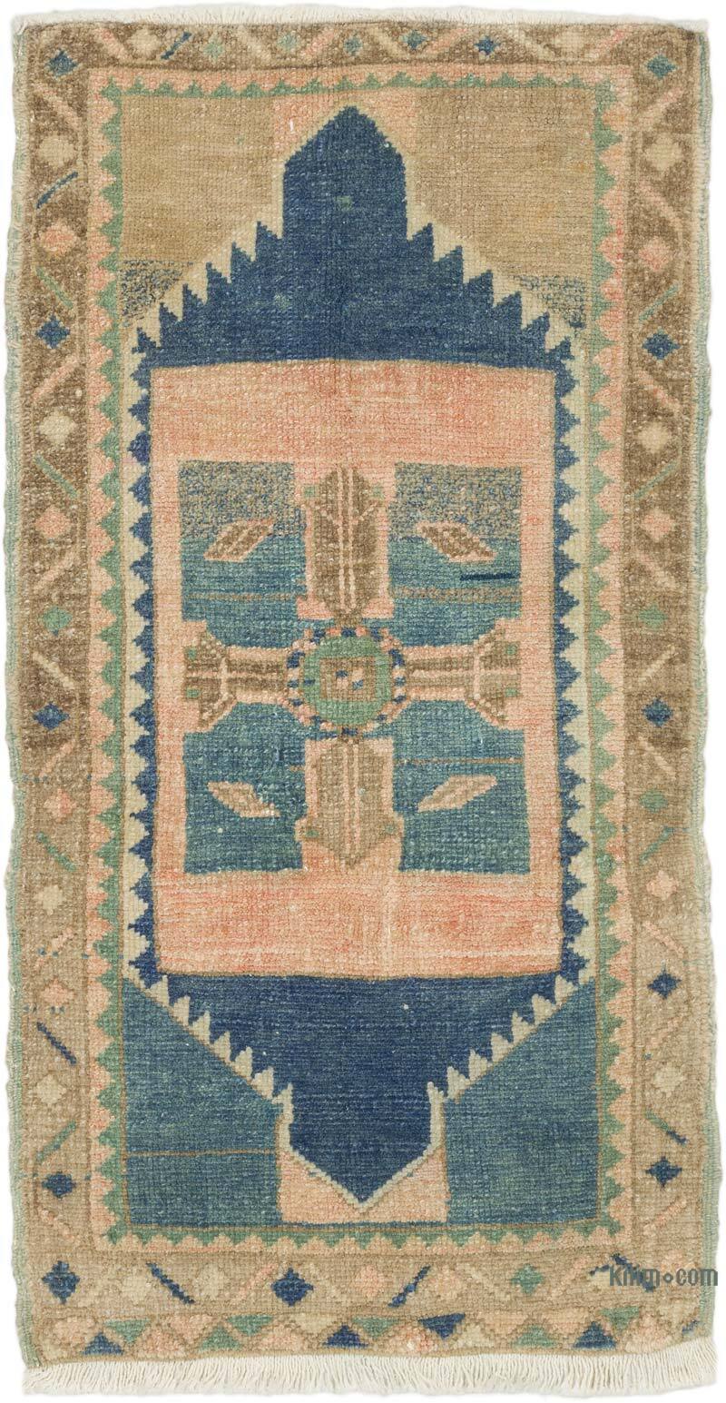 El Dokuma Vintage Halı - 50 cm x 95 cm - K0076199