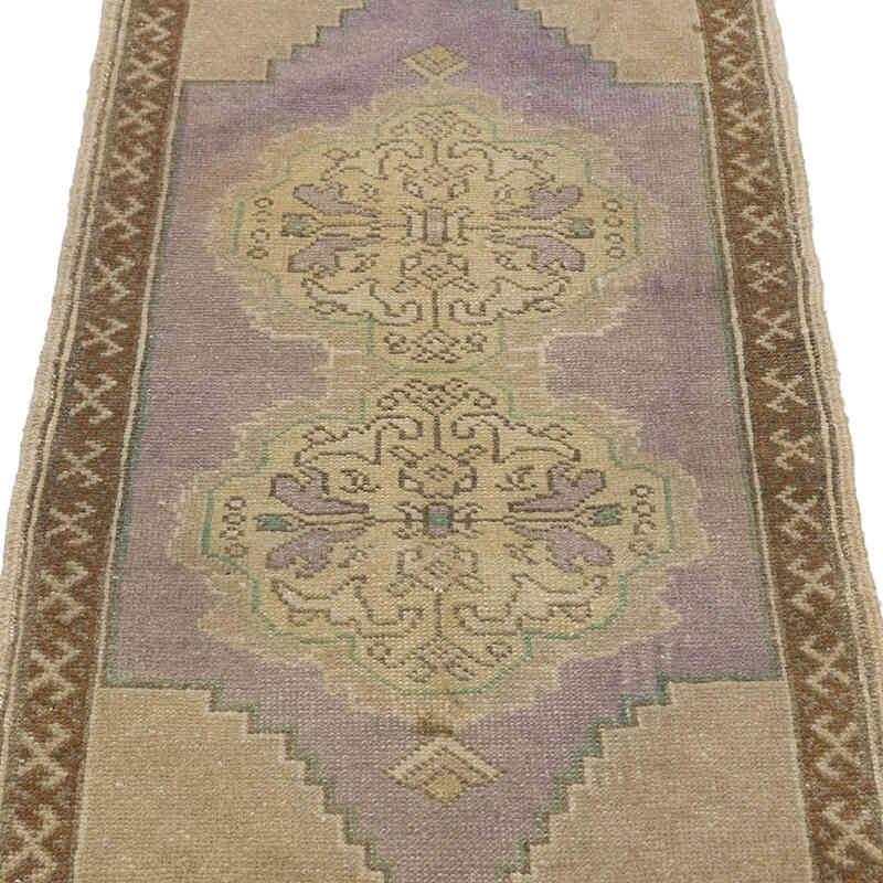 Alfombra Vintage Turca Anudada a Mano - 51 cm x 95 cm - K0076202