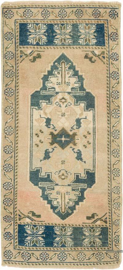 El Dokuma Vintage Halı - 43 cm x 94 cm