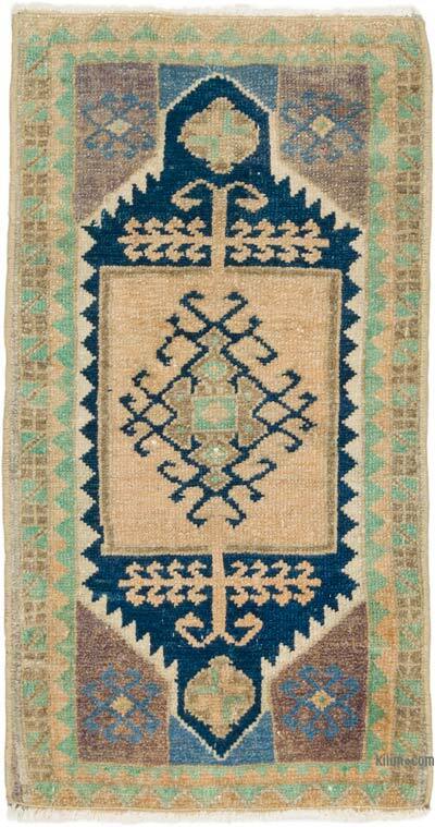 Vintage Turkish Hand-Knotted Rug - 1' 5" x 2' 8" (17" x 32")