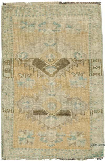 El Dokuma Vintage Halı - 53 cm x 80 cm