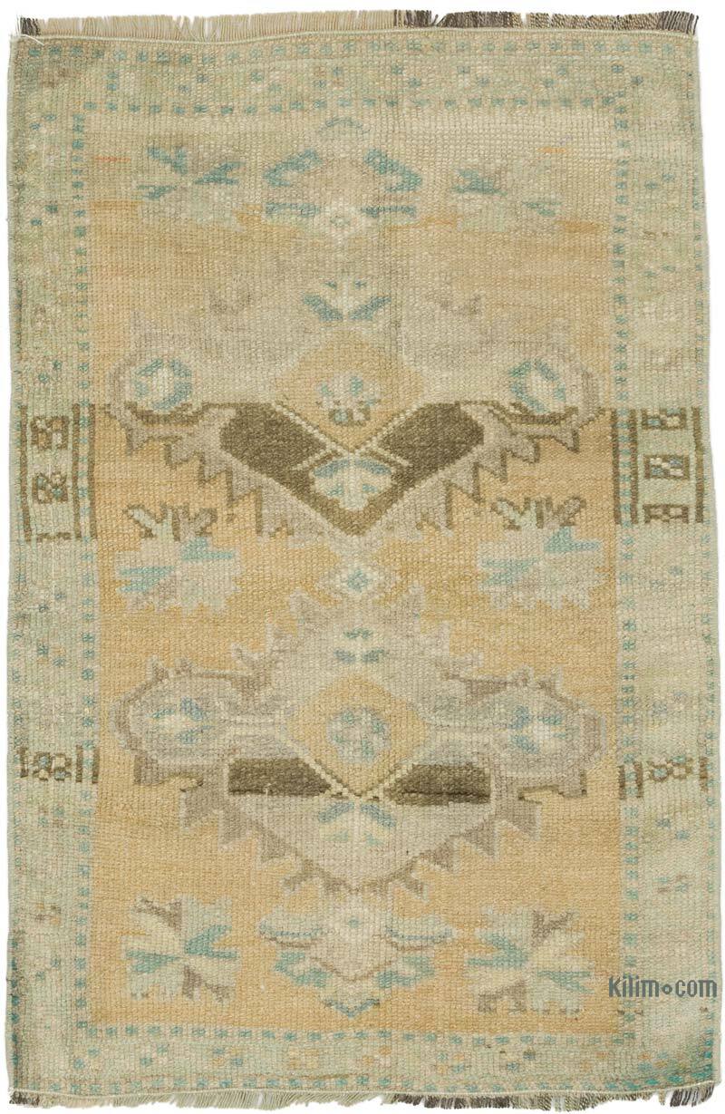 Alfombra Vintage Turca Anudada a Mano - 53 cm x 80 cm - K0076205