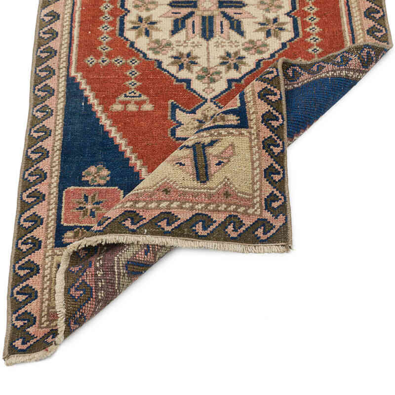 Alfombra Vintage Turca Anudada a Mano - 54 cm x 120 cm - K0076206