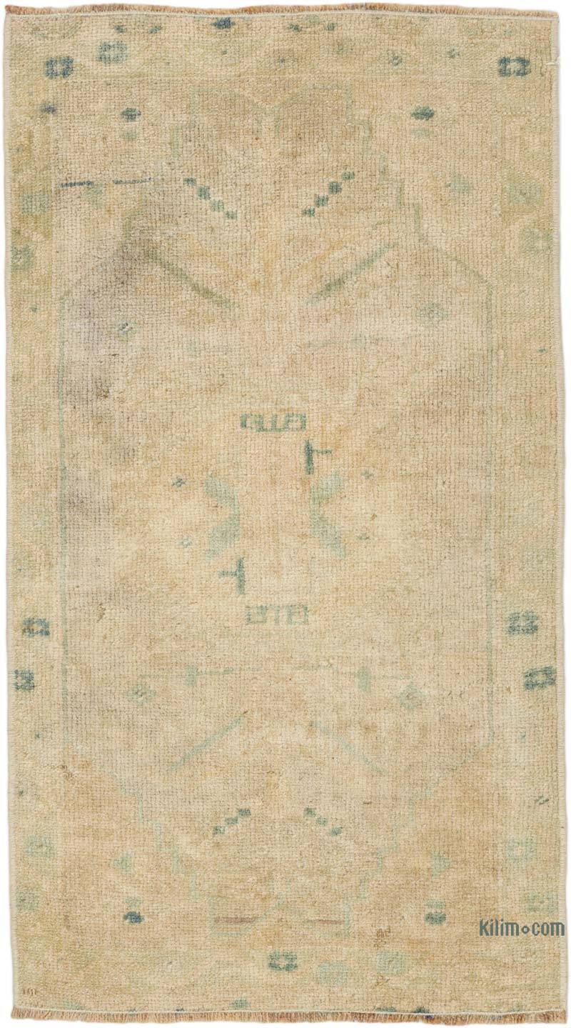 Vintage Turkish Hand-Knotted Rug - 1' 6" x 2' 8" (18" x 32") - K0076207