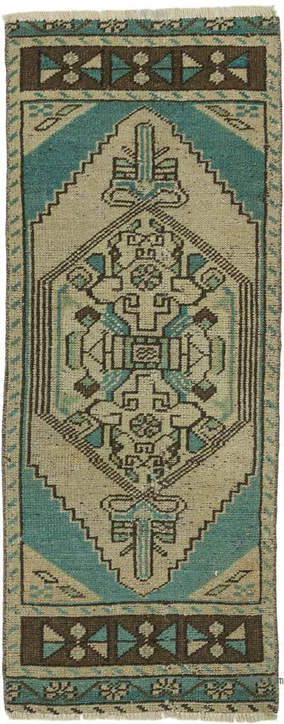 El Dokuma Vintage Halı - 42 cm x 103 cm
