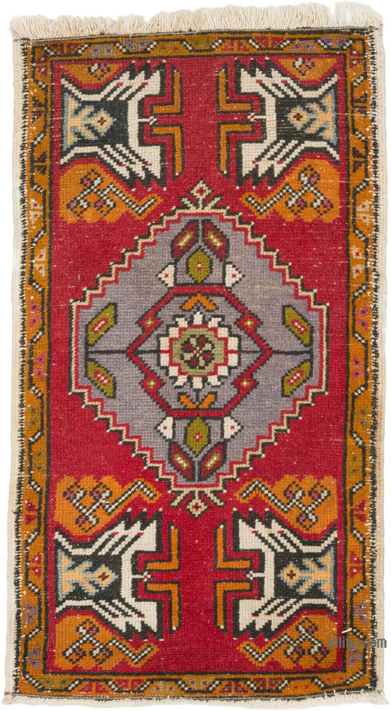 Vintage Turkish Hand-Knotted Rug - 1' 9" x 3' 1" (21" x 37") - K0076214