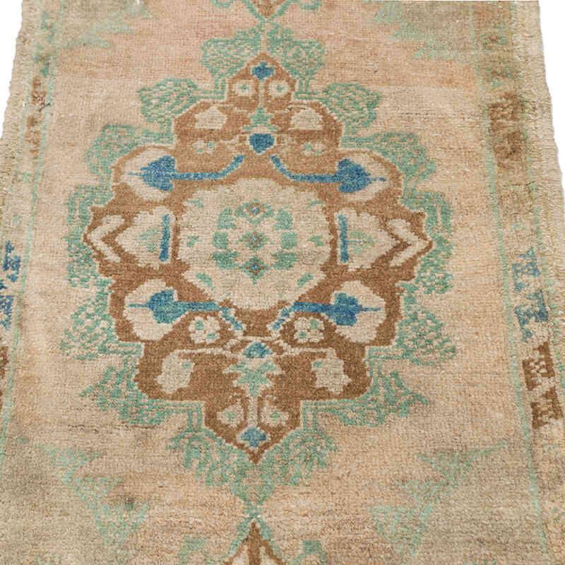 El Dokuma Vintage Halı - 45 cm x 78 cm - K0076226