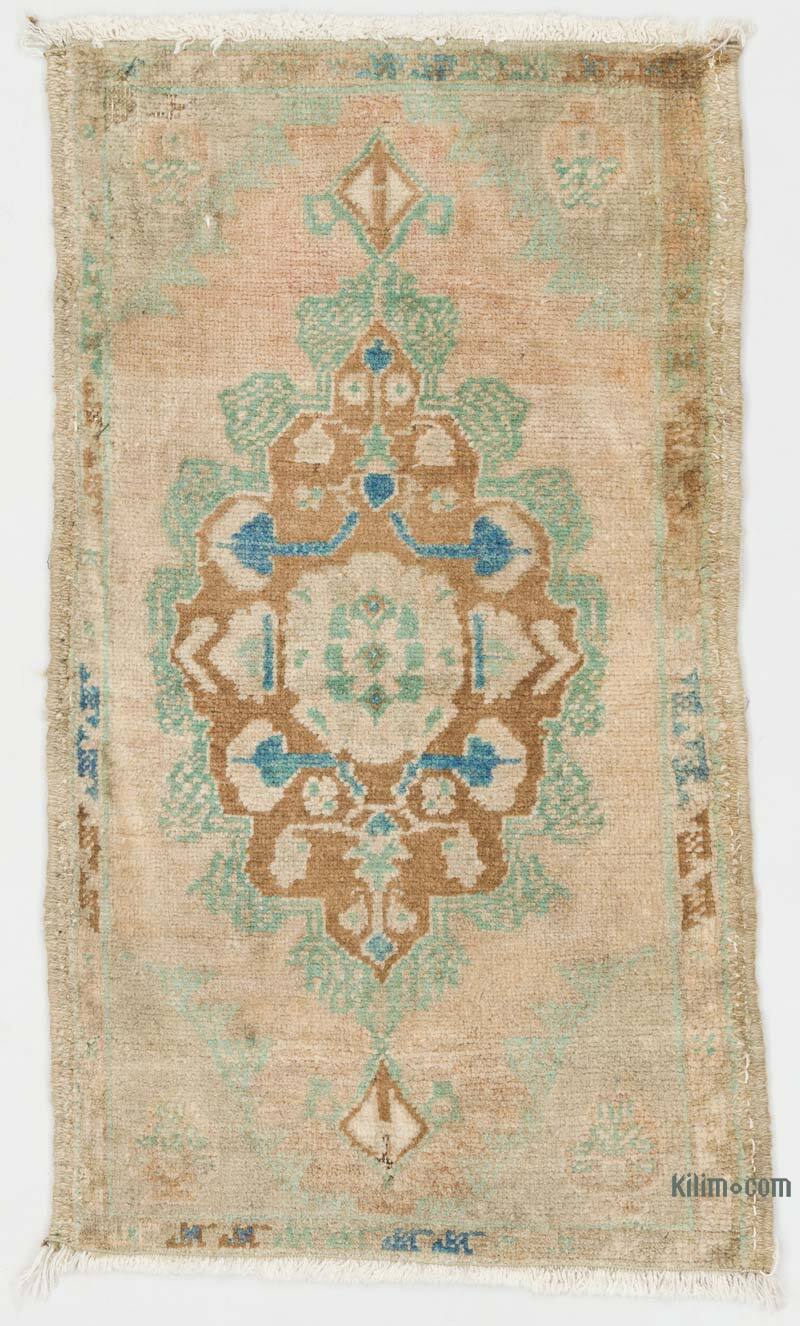 El Dokuma Vintage Halı - 45 cm x 78 cm - K0076226