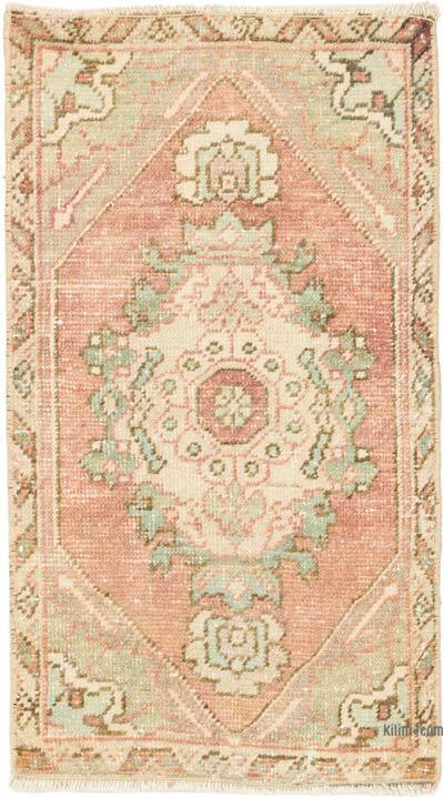 Vintage Turkish Hand-Knotted Rug - 1' 7" x 2' 11" (19" x 35")