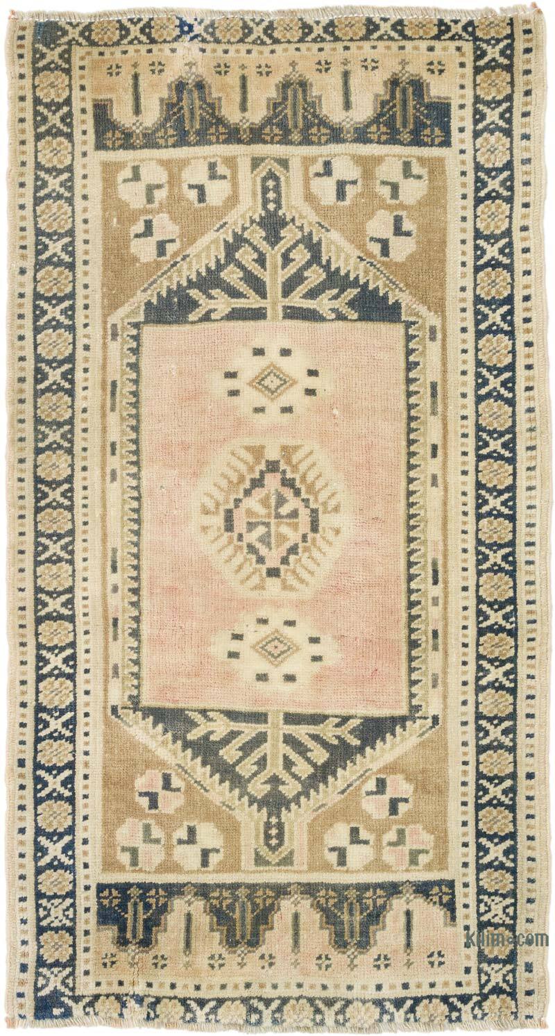 Vintage Turkish Hand-Knotted Rug - 1' 10" x 3' 5" (22" x 41") - K0076232