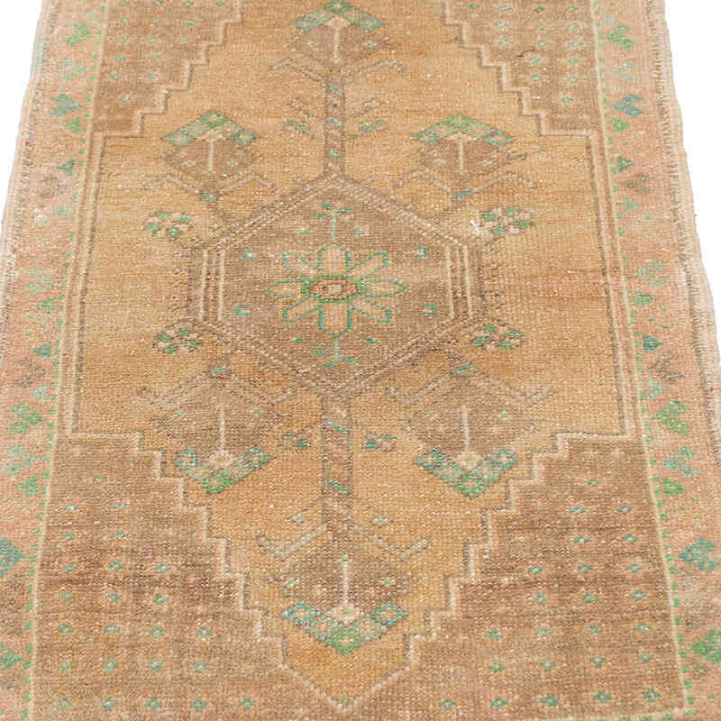 El Dokuma Vintage Halı - 52 cm x 86 cm - K0076234