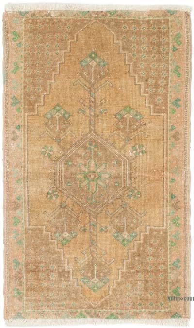Alfombra Vintage Turca Anudada a Mano - 52 cm x 86 cm