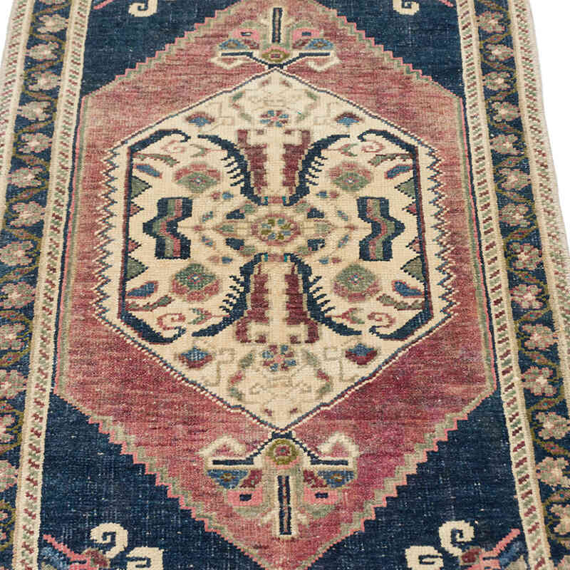 Vintage Turkish Hand-Knotted Rug - 1' 9" x 3' 8" (21" x 44") - K0076236