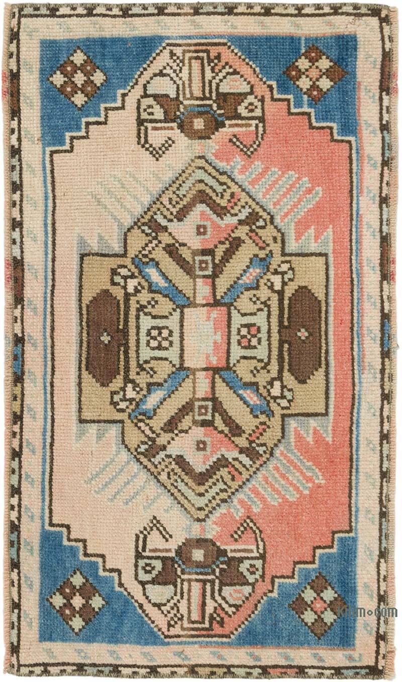 El Dokuma Vintage Halı - 47 cm x 84 cm - K0076238