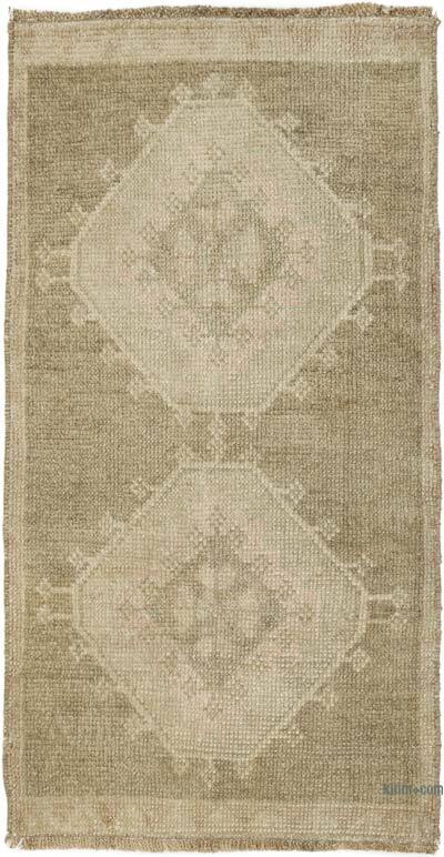Vintage Turkish Hand-Knotted Rug - 1' 6" x 2' 10" (18" x 34")