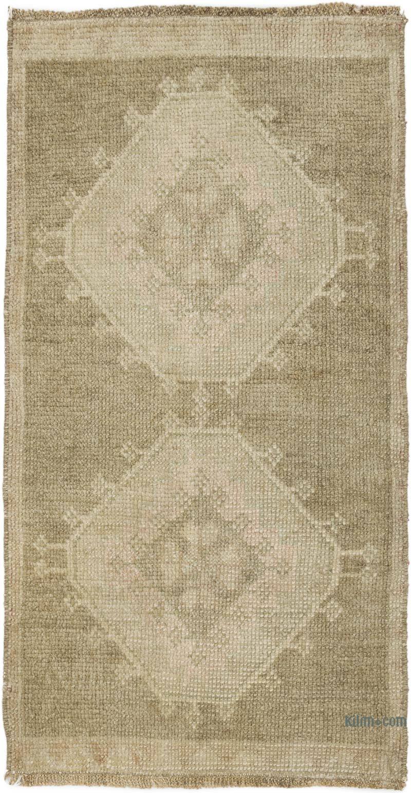 El Dokuma Vintage Halı - 46 cm x 86 cm - K0076239