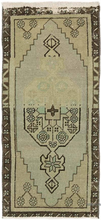 Vintage Turkish Hand-Knotted Rug - 1' 5" x 3' 1" (17" x 37")