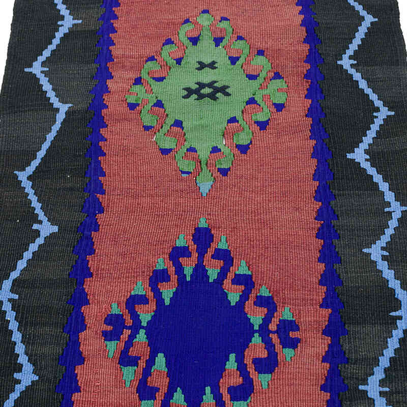El Dokuma Vintage Halı - 53 cm x 93 cm - K0076242