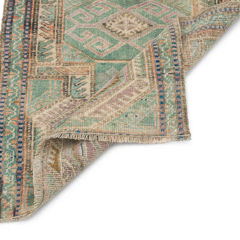 Alfombra Vintage Turca Anudada a Mano - 56 cm x 86 cm - K0076243