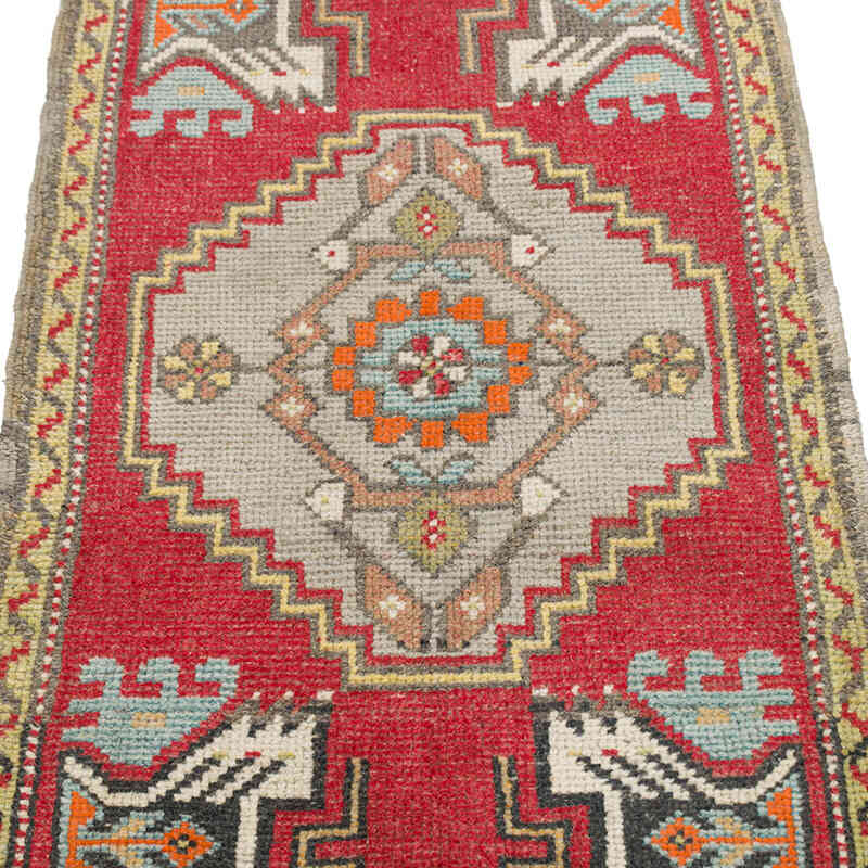 Vintage Turkish Hand-Knotted Rug - 1' 9" x 3' 5" (21" x 41") - K0076245