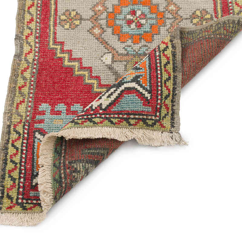 Vintage Turkish Hand-Knotted Rug - 1' 9" x 3' 5" (21" x 41") - K0076245