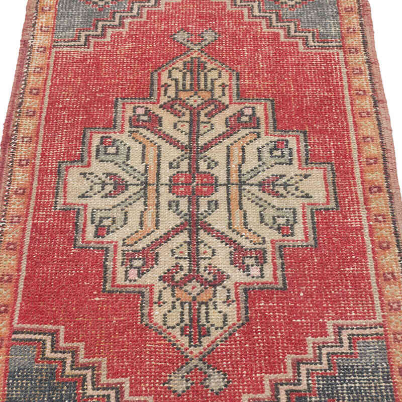 Alfombra Vintage Turca Anudada a Mano - 53 cm x 92 cm - K0076251