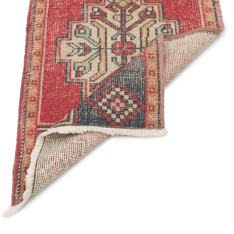 Alfombra Vintage Turca Anudada a Mano - 53 cm x 92 cm - K0076251