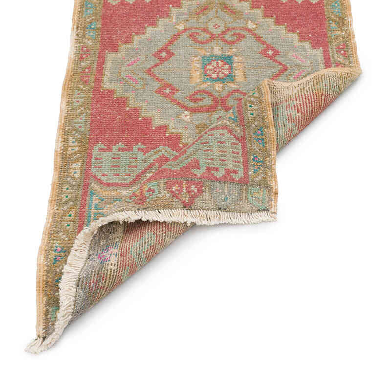 Alfombra Vintage Turca Anudada a Mano - 53 cm x 99 cm - K0076253