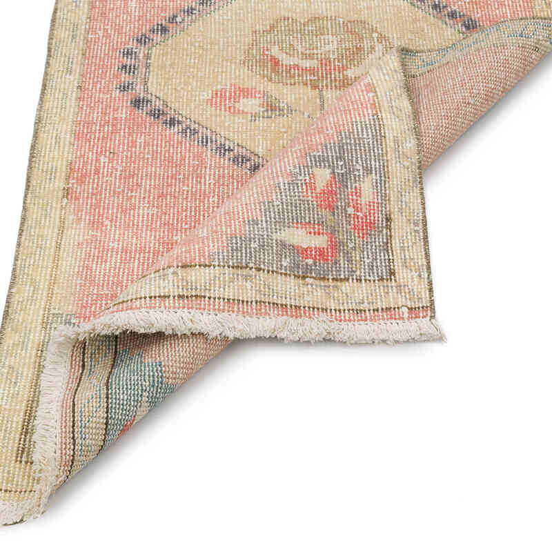 Alfombra Vintage Turca Anudada a Mano - 64 cm x 112 cm - K0076255