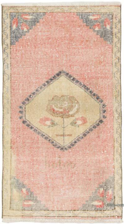 Vintage Turkish Hand-Knotted Rug - 2' 1" x 3' 8" (25" x 44")