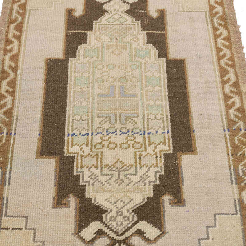 El Dokuma Vintage Halı - 55 cm x 93 cm - K0076258