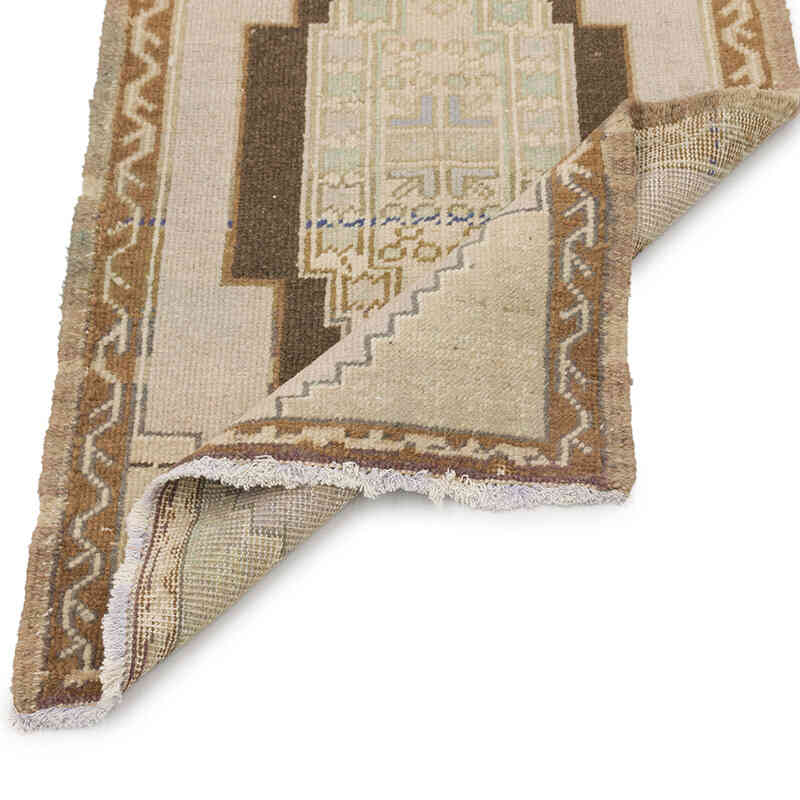 El Dokuma Vintage Halı - 55 cm x 93 cm - K0076258