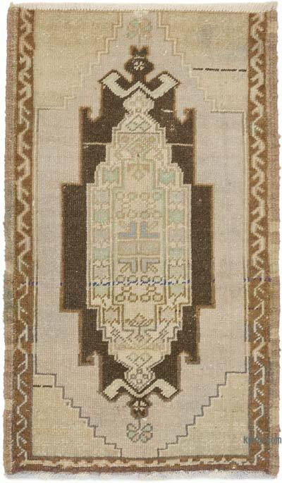 Vintage Turkish Hand-Knotted Rug - 1' 10" x 3' 1" (22" x 37")