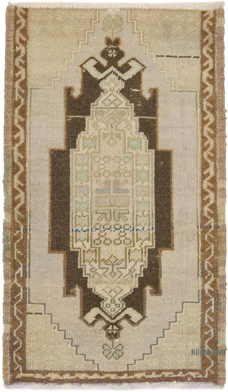 El Dokuma Vintage Halı - 55 cm x 93 cm - K0076258