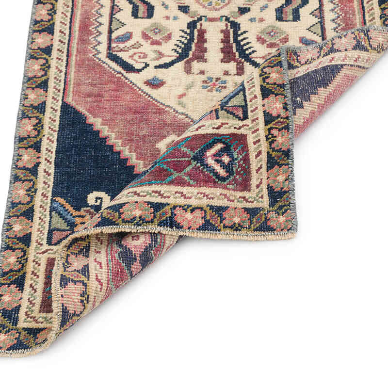 Vintage Turkish Hand-Knotted Rug - 1' 8" x 3' 7" (20" x 43") - K0076259