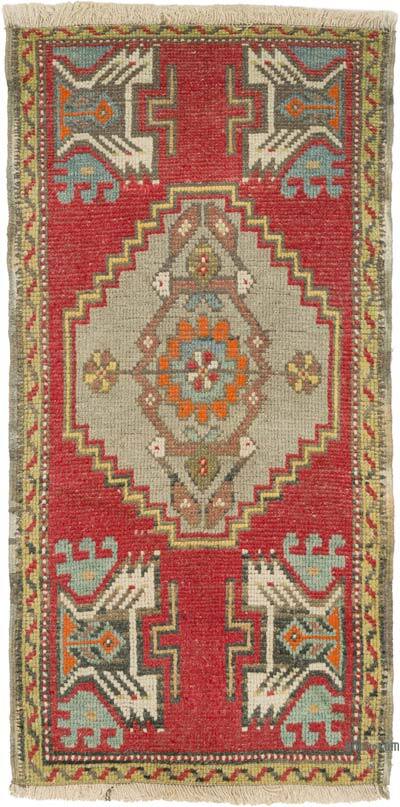 El Dokuma Vintage Halı - 53 cm x 105 cm
