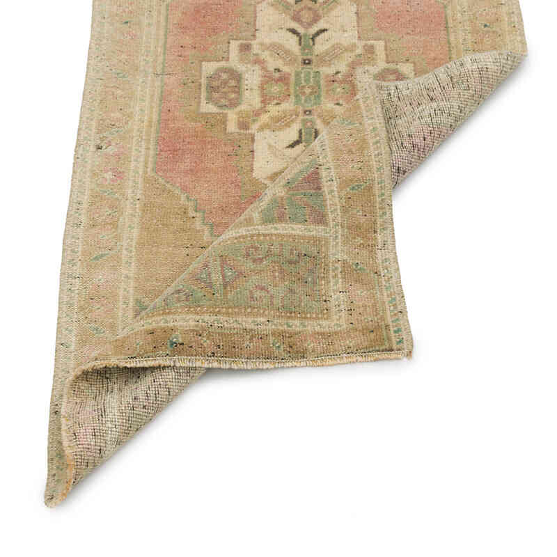 Alfombra Vintage Turca Anudada a Mano - 50 cm x 101 cm - K0076266