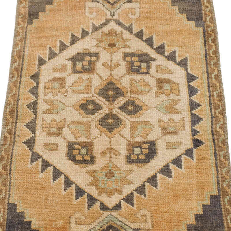 El Dokuma Vintage Halı - 36 cm x 113 cm - K0076267