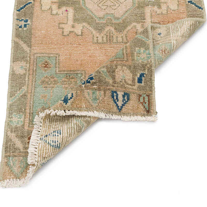 El Dokuma Vintage Halı - 48 cm x 98 cm - K0076268