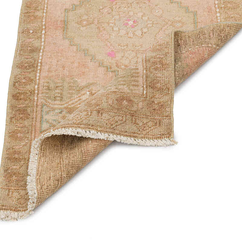 Alfombra Vintage Turca Anudada a Mano - 48 cm x 90 cm - K0076269