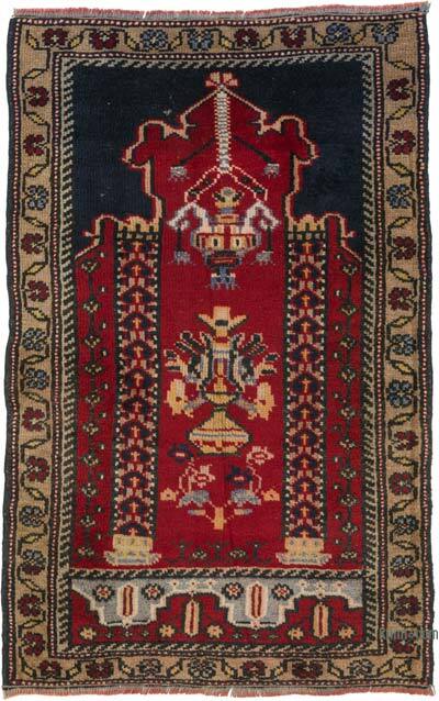 Vintage Turkish Hand-Knotted Rug - 2' 3" x 3' 6" (27" x 42")