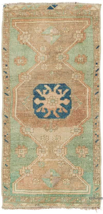 Vintage Turkish Hand-Knotted Rug - 1' 6" x 3' 1" (18" x 37")