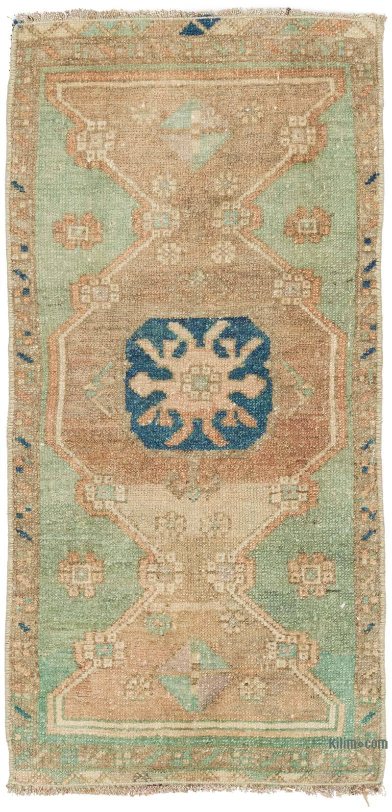 Vintage Turkish Hand-Knotted Rug - 1' 6" x 3' 1" (18" x 37") - K0076275