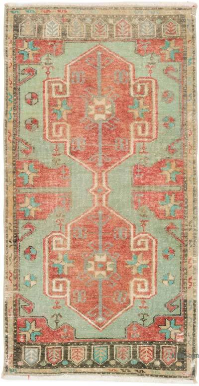 Alfombra Vintage Turca Anudada a Mano - 53 cm x 100 cm