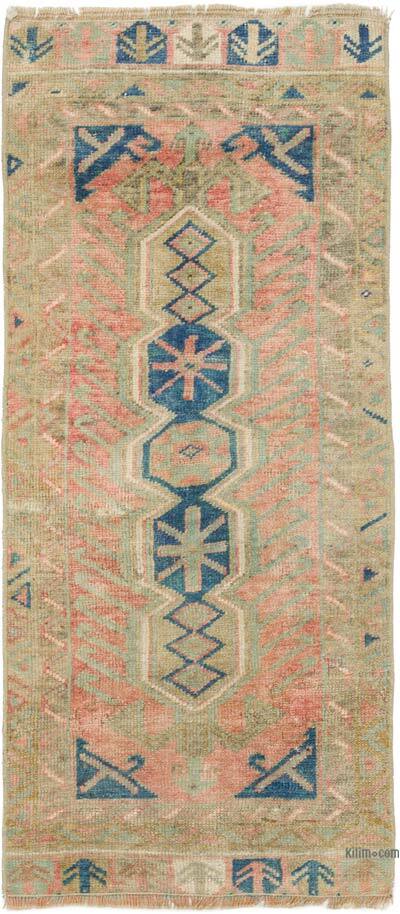 El Dokuma Vintage Halı - 50 cm x 110 cm