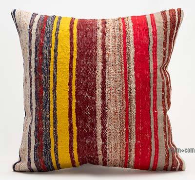 Kilim Pillow Cover - 1' 8" x 1' 8" (20" x 20")