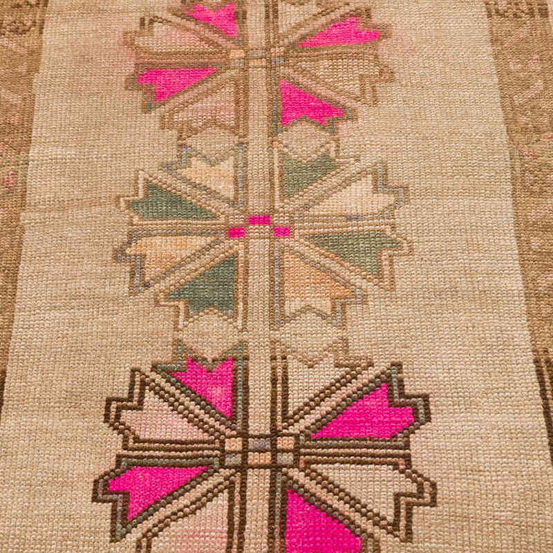 Alfombra Vintage Turca Anudada a Mano - 56 cm x 75 cm - K0076378
