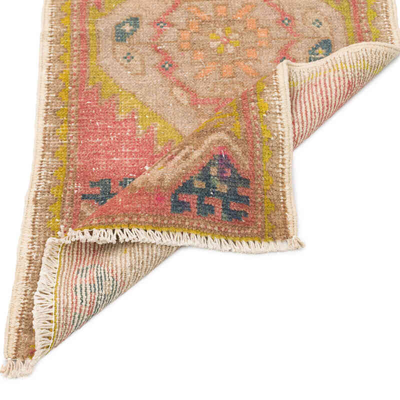 El Dokuma Vintage Halı - 47 cm x 92 cm - K0076380