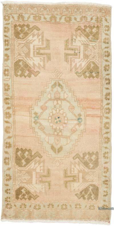 Vintage Turkish Hand-Knotted Rug - 1' 8" x 3' 5" (20" x 41")